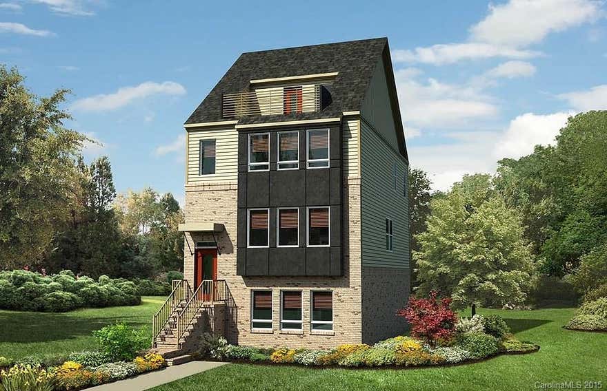 Only a 5 opportunities left to purchase our popular Chandler or Dickinson floor plans!!!  This 4 story townhome with a roof top terrace in the popular Plaza Midwood Area.  Hardwoods, wrought iron railings, granite, island, planning center, and more is included.  Choose your finishes.
