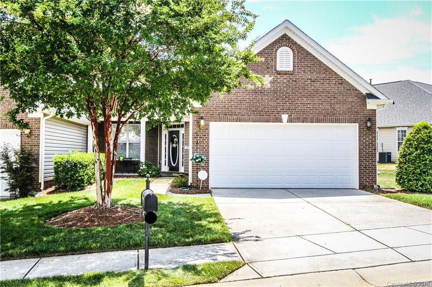 Wonderful 2 bedroom end unit townhouse with great extra features like a bay window in the dining room and added privacy. The master suite features an oversized closet for extra storage. If that isn’t enough storage, you’ll find more in the two car garage with built in cabinets. The open family room and kitchen concept are great for everyday living & the formal LR and DR are great for entertaining.  A patio completes the home, but don’t miss the wonderful amenities the neighborhood has to offer.