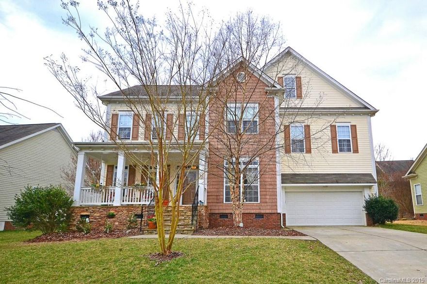 Got Space! Beautiful home in the sought after community of Tega Cay. This home features a 1st floor guest bedroom, office and formal dining room.  The spacious kitchen has corian counters, 42 in cabinets and breakfast area. Great room features gas log fireplace. Four second floor bedrooms open to large loft area perfect for gathering. The large rear deck opens to the mostly level private backyard. Just minutes from dining/shopping and uptown Charlotte. Fort Mill Schools!