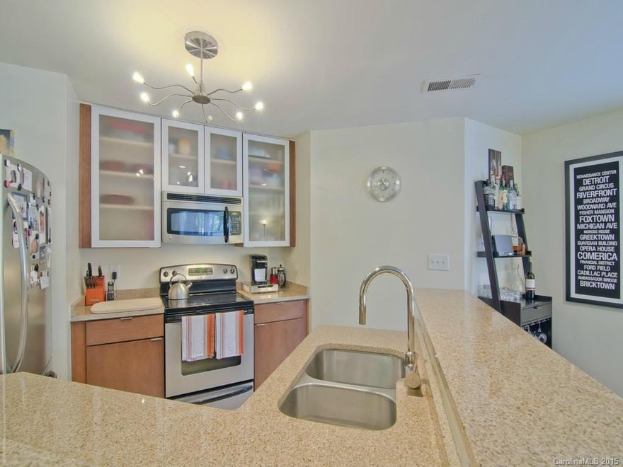 Uptown living at it's finest! This 2 bed 2.5 bath completely updated condo is walking distance to center city, BB&T Ball Park, The NC Music Factory and everything else Uptown can offer.  Kitchen has granite, SS appliances and modern cabinets.  Each bedroom has it's own full bathroom plus a half for guests. This one won't last long!