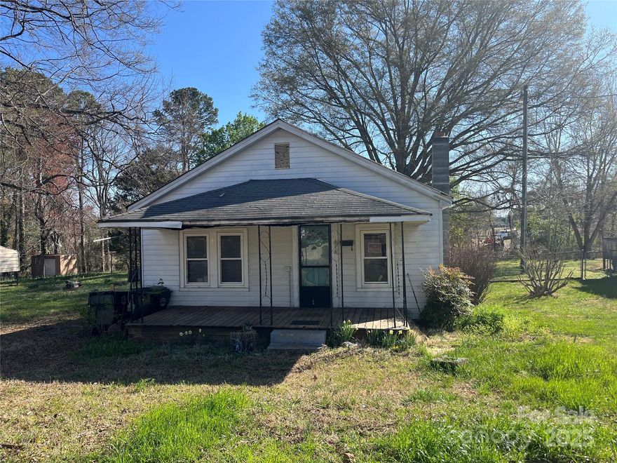 Investors! This 3 BR 1 BA Bungalow is located in an established Cherryville neighborhood. Even though the home is in need of a total renovation, it's location and potential should give an excellent return on your investment. This opportunity probably won't last long so submit your offer quickly.
