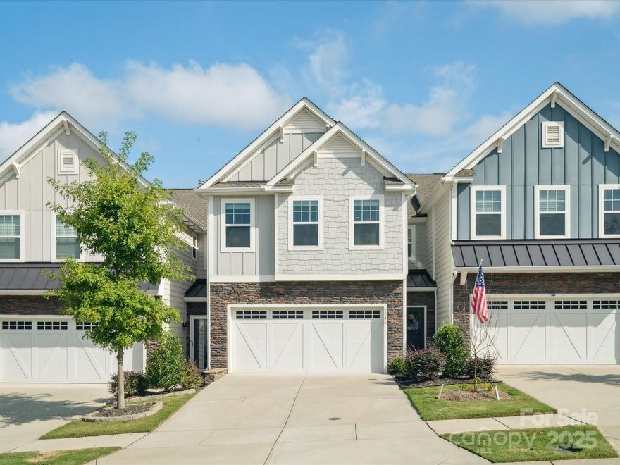 Welcome to 7546 Hartsfield Drive, a stylish 3-bedroom, 2.5-bath townhome in the sought-after Walnut Creek community! With over 2,100 sq ft, this home offers a bright open layout, gas range, and a versatile loft space. Enjoy thoughtful touches throughout, including updated bathrooms, a tiled laundry room, and a fenced-in backyard perfect for relaxing or entertaining.
Upstairs features a spacious primary suite, two additional bedrooms, and convenient laundry. Low-maintenance living plus top-tier community amenities: pool, clubhouse, fitness center, trails, and more. Located just minutes from Indian Land, Ballantyne, and Fort Mill, this one has it all!