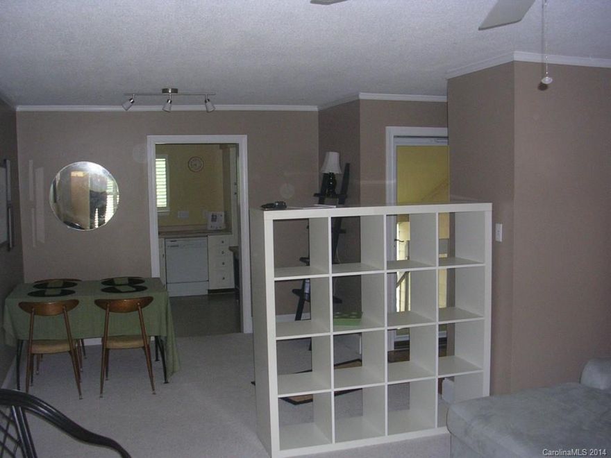 A great 2nd floor condo, close to everything South Charlotte has to offer, waiting for you to make it your own. Custom Paint, upgraded carpet, great layout, private master bath and a wonderful view from the back deck.  Great condo, great location, great price. Home Warranty Provided at Closing. The community offers tennis courts, a swimming pool and club house.