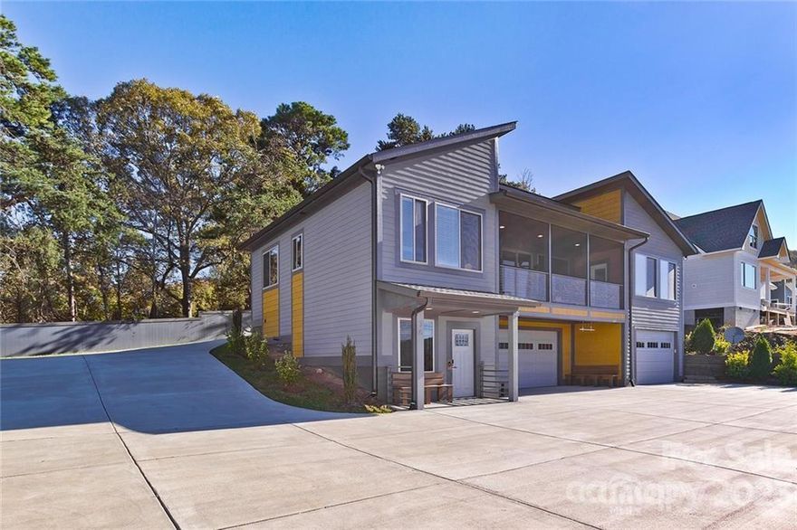 Beautiful home in Leicester Village offers amazing 180-degree year-round views of our lovely mountains and the surrounding city. Come sit on the screened in front porch while watching the sunrise/sunset and cook in the immaculate chef's kitchen that features a double oven. This home features one level living with a basement and 3 car garage. The garage also has 486 sq foot en-suite has a separate entrance with a connecting bathroom that has washer and dryer connection available. The main level features vaulted ceilings, an open concept with split bedroom floor plan. The master bedroom has a spacious bathroom with a custom walk-in shower with a double vanity, a walk-in closet along with some of the most beautiful views. Home will be sold as fully furnished and ready for you to bring in the New Year in your new home. This beautiful home also has 1180.94 Sq ft of garage/basement sq footage.