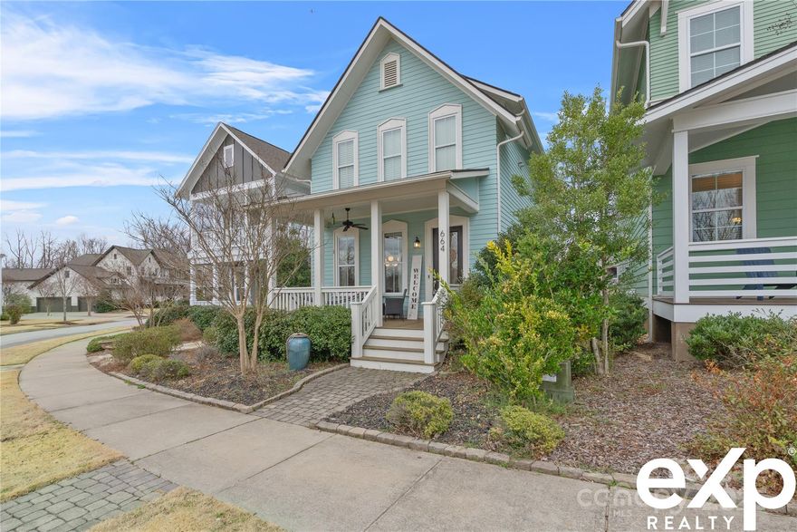 Move-in Ready! Fresh Paint Throughout, New Landscaping, Abundance of Neighborhood Amenities!  All that is missing is YOU!

Nestled in the Riverwalk community along the scenic Catawba River, 664 Bluff Loop Rd is a charming Craftsman-style home built in 2016. This two-story residence offers 3 bedrooms, 2.5 bathrooms, and 1,922 sq. ft. of living space. The open floor plan features site-finished hardwoods, 9-ft ceilings, and upgraded lighting. A gourmet kitchen boasts quartz countertops, a gas range, and a large island. The great room, complete with a cozy fireplace, is perfect for entertaining. The primary suite includes a walk-in closet and a spacious shower. Enjoy outdoor living with a relaxing front porch and a private backyard patio. The detached two-car garage adds convenience. Riverwalk offers a variety of amenities including outdoor recreation like miles of trails, access to the Catawba River for kayaking, and athletic facilities such as the Giordana Velodrome and a BMX track. There are also commercial areas with shops, restaurants, and services within the community. This walkable neighborhood has it all.  Come and make it your home today!