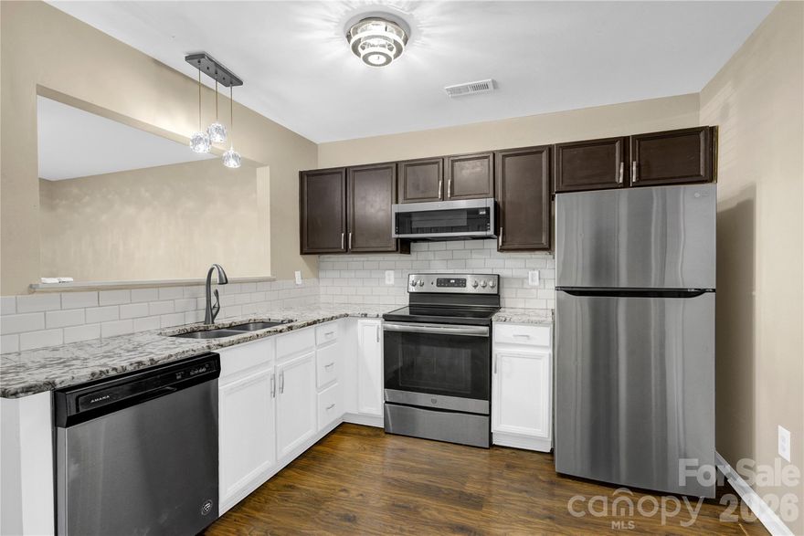 Welcome to this adorable first-floor condo in the highly desirable Station 115 community! This open-concept 1-bedroom, 1-bath unit offers easy living with modern luxury flooring, a cozy layout perfect for first-time buyers, downsizers, or investors.
Step out your back door to a private 100 sq ft patio—ideal for morning coffee or relaxing evenings. The home features convenient assigned parking right out front plus one additional unassigned spot in the rear.
Location is unbeatable: just minutes from Iredell Memorial Hospital and Lowe's corporate campus, with quick access to shopping, dining, and major highways. Enjoy low-maintenance condo living with the option to join the clubhouse for access to the community pool and fitness center (gym)—perfect for staying active without leaving home!
Don't miss this gem in a prime Mooresville spot—schedule your showing today!