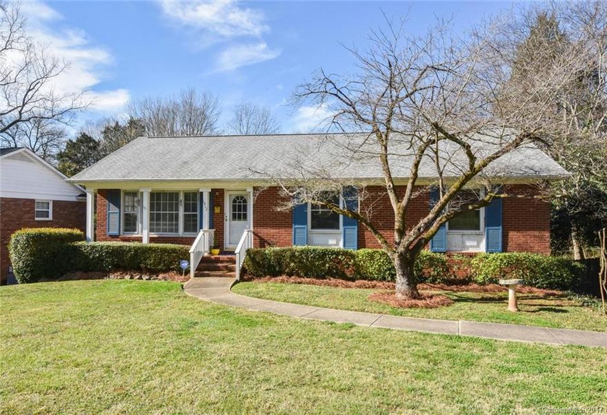 Spacious 3 Bedroom/2.5 bath brick home in the heart of Starmount.  Large bedrooms with updated bathrooms upstairs. Kitchen opens to dining area with gorgeous bay window overlooking backyard.  Huge basement with bar and a half bath; perfect for entertaining in large fenced backyard with in-ground pool!   Just minutes from both light rail station and Southpark mall.