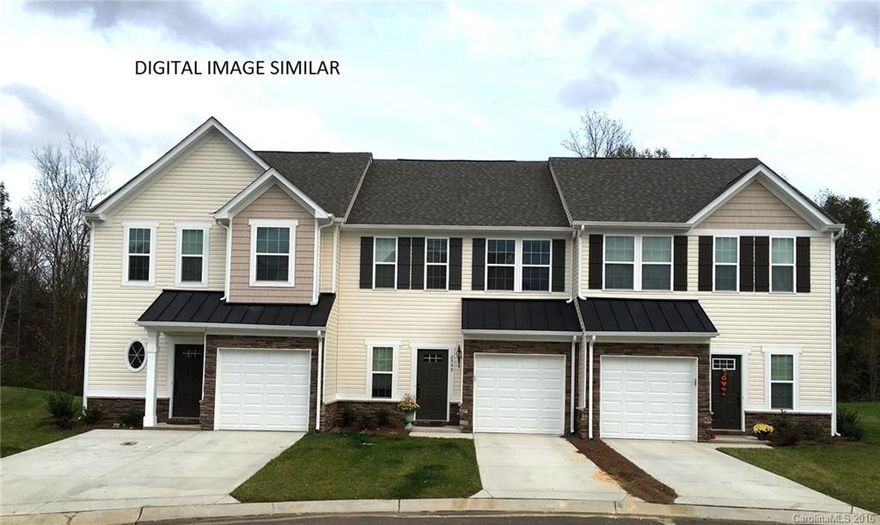 THIS HOME IS TO BE BUILT.  Inerior Unit Home ready for an Estimated August completion in an ideal location located walking distance to shopping and dining. Convenient access to I-77, 485, airport and more.  Resort style amenities with pool, hot tub, club house with fitness center, putting green, all inside a Gated Community.