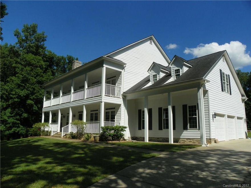 Priced below tax value !!!  CUSTOM HOME ON 3 ACRES + Attached 3-Car Garage & DETACHED 3-Car 30x30 Garage Shop / Hardy Plank Fiber-Cement Siding / Covered porch overlooking patio & inground pool / Marble & Wood Floors / ALL Rooms are large - Office 13x17, Living Rm 20x17 + FP, 16x12 Dining Rm, 36' Kit & Bar overlooking Family Rm / Back staircase to Bonus has dancers marley floor / 20x18 Master Suite has two 7' WIC / Brdm #2 + private Full Bath / 2 Additional Bdrms + 3rd Bath / Minutes from 485 :)