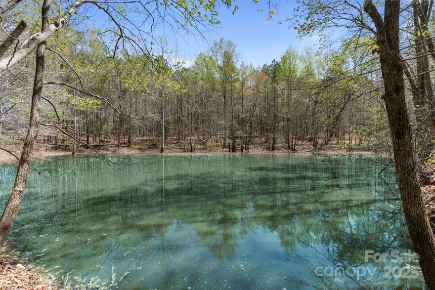 A rare find just outside Lancaster, South Carolina. This 12.4 acre lot is tucked away on a quiet road offering a blend of seclusion and convenience, an ideal setting for your dream home. The landscape is a breathtaking wooded sanctuary with a peaceful stream and a picturesque pond reflecting the surrounding trees and sky providing a stunning focal point for any future homesite. The gentle topography and multiple potential building sites offer endless possibilities. Build your your dream home(s) with confidence surrounded by other beautiful estate homes. Despite its secluded feel, modern conveniences are within reach, county water available electricity, and internet services accessible. A septic system is required, and to preserve the area’s charm, mobile homes are not permitted. This extraordinary property is more than just land—it’s an opportunity to create a lifestyle in harmony with nature. Lot extends across Adams Lane 8.12+4.28=12.4 acre. For GPS-lot is just before 472 Adams Lane.
