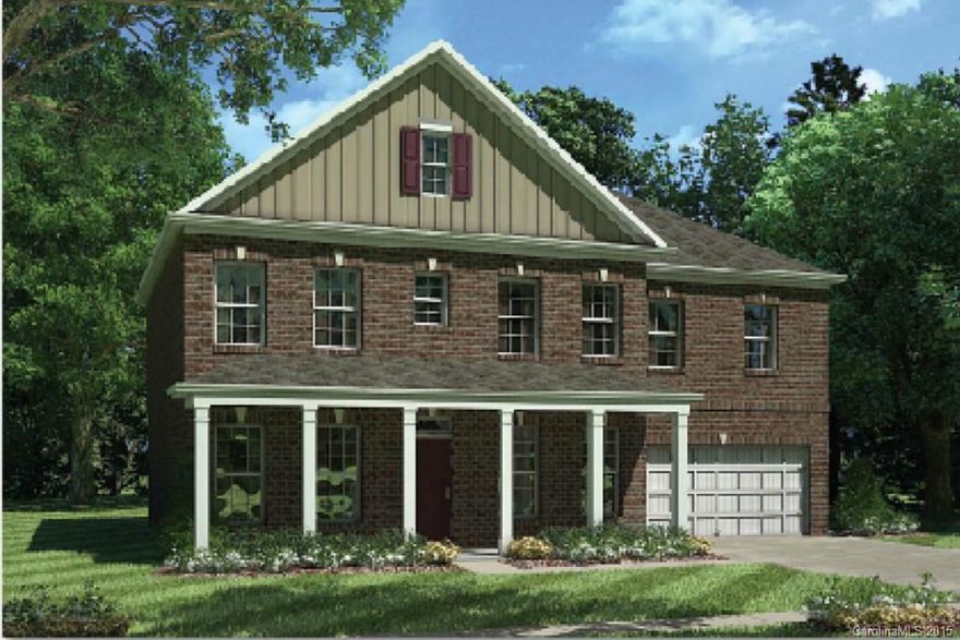 Full Brick, Brand New, 2-story home with unfinished Walk-out Basement! This popular floorplan offers a main floor study, formal DR, lg Family Room w/FP, and a gracious kitchen with dark wood cabinetry, upgraded granite countertop,& stainless gas range.  Guest Suite with full bath on main.  Huge Bonus upstairs with 3 additional bdrms.  Master Suite boasts a large Walkin closet and tile bath with dual vanity. Storage abounds with walkin closet off bonus and a huge, preplumbed, unfinished basement!