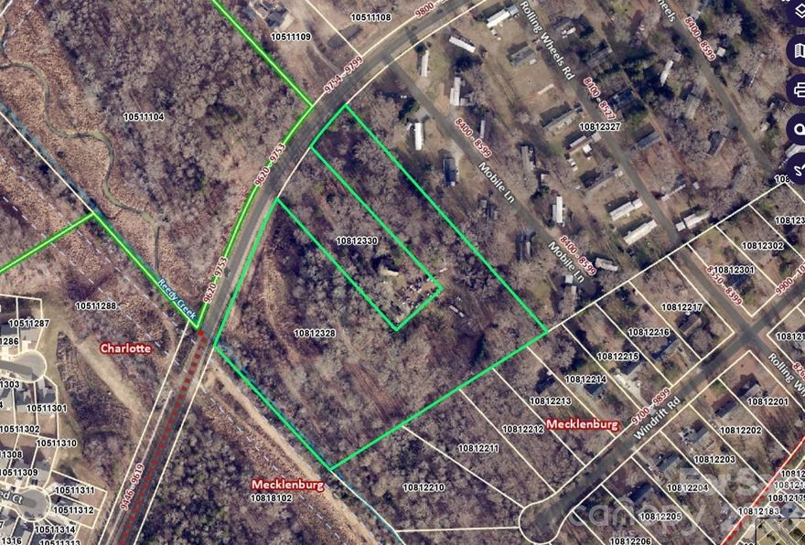 Reporting for comp purposes.  Sale includes two parcels, just over 9.56 acres. An old house and detached garage were included at no value.