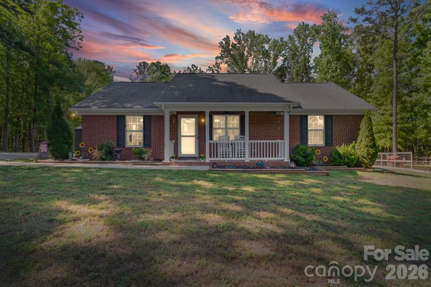Charming 3 bedroom 2 bathroom all brick ranch, with modern kitchen, split bedroom floor plan, and large detached two car shop. Spacious lot with room to roam and NO HOA . Convenient location only minutes from Union County NC or Pageland SC.