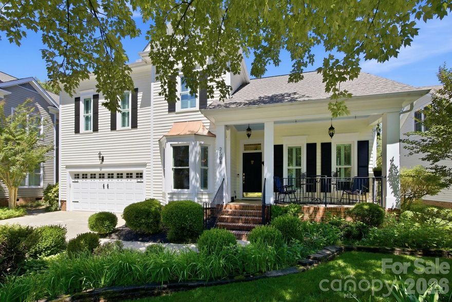Desirable Saussy Burbank neighborhood of Beverly Crest! This meticulously maintained (one-owner home!) offers thoughtfully updated living spaces, extensive landscaping, and a backyard designed for both entertaining and everyday enjoyment. A two-story foyer with hardwood flooring and an inviting entry hall set the tone for the home’s warm and polished interior. The main living areas feature hardwood floors, plantation shutters throughout, detailed moldings, and abundant natural light. The living room showcases elegant crown molding and a decorative chandelier, while the dining room includes wainscoting, chair rail molding, and a bay window overlooking the front yard. The vaulted family room centers around an upgraded electric fireplace with blower and marble surround, flanked by windows with transom windows above each that bring in exceptional natural light. Window panes in the family room also feature darkening film for added comfort and privacy. The kitchen offers granite countertops, oak cabinetry with pull out drawers, a counter-to-ceiling textured stone backsplash, bisque-colored appliances, crown molding, and hardwood flooring. The adjoining breakfast area overlooks the beautiful backyard Gardens. The laundry room is conveniently located just off the breakfast area and includes tile flooring, wire shelving, and additional pantry storage. The main-level primary suite features crown molding, plantation shutters, ceiling fan, walk-in closet with hardwood flooring, and a fully renovated bath with quartz-topped dual vanities, upgraded cabinetry, floor to ceiling marble-surround shower with stone-style shower pan, upgraded lighting, pull-out storage drawers, and separate water closet. Upstairs includes three secondary bedrooms, a spacious bonus/recreation room, walk-in attic storage, and hall bath with dual vanity, framed mirror, updated fixtures, and rain shower head. The oversized fourth bedroom offers excellent flexibility for guests, office space, or hobby room. Brand New Carpet May 2026 on stairs, upstairs hallway and bedrooms! Outdoor spaces have been carefully curated and maintained over the years, creating a truly inviting backyard retreat. Extensive landscaping includes mature trees, flowering plants, ground cover, paver walkways, water fountain, sitting areas, wrought iron archways, and a 10' pergola & patio space (with Fire Pit) designed for relaxing or entertaining. The covered front porch features upgraded black wrought iron railings and a Charleston-inspired sky blue ceiling. Additional improvements and features include: Plantation shutters throughout, Vinyl replacement windows installed approximately 2014-2015, roof replaced approximately 12 years ago, downstairs HVAC approximately 6 years old, sealed crawl space with dehumidifier, whole-house gutter guards, insulated garage door with transom windows, quarterly pest control and annual termite inspections. The level of care, maintenance, and attention to detail throughout this home is evident both inside and out. Check out the Beautiful backyard Oasis when the gardens are in full bloom, incredible! https://photos.app.goo.gl/Tt5Wvb115gDMfweu7