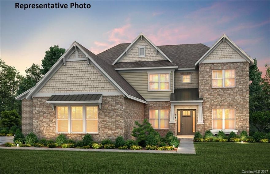 Popular Harrington floor plan on a finished basement with upgrades galore! 3 car garage, Gourmet kitchen with stainless steel commercial appliances, quartz countertops, farm house sink, large island, open floor plan, Great room & Study w/ coffered ceiling, sunroom, full stone fireplace.  Upstairs features 5bedrooms, 3 bathrooms a media room. Finished basement includes a rec room, bedroom and full bathroom.