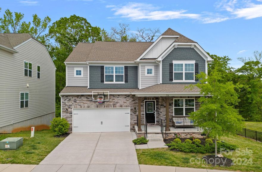 Beautiful like-new Fort Mill dream home has everything you need and more in Oakland Pointe. This 5 Bed- 4 ½ Bath home offers an outstanding open layout with a guest bedroom & bath along with an office on the first floor. The gourmet kitchen features quartz counters & subway tile backsplash, the island is detailed with 3 pendant lights and opens to a great room with a built-in gas fireplace. Hardwood floors cover the main level with ample natural light. The wrought iron stair railing brings you to the oversized loft & large owner's suite with 3 more spacious bedrooms & 2 full baths. All new upgraded carpets and premium waterproof pads have been updated along with a modern-looking LVP on the stairs and loft. The backyard offers a nice deck with privacy along with a brick patio and built-in grill.  Proximity to historic downtown Fort Mill, the  including a pool, desirable Fort Mill schools, Anne Springs Greenway & easy commute to Uptown Charlotte. It's time to call this place HOME!