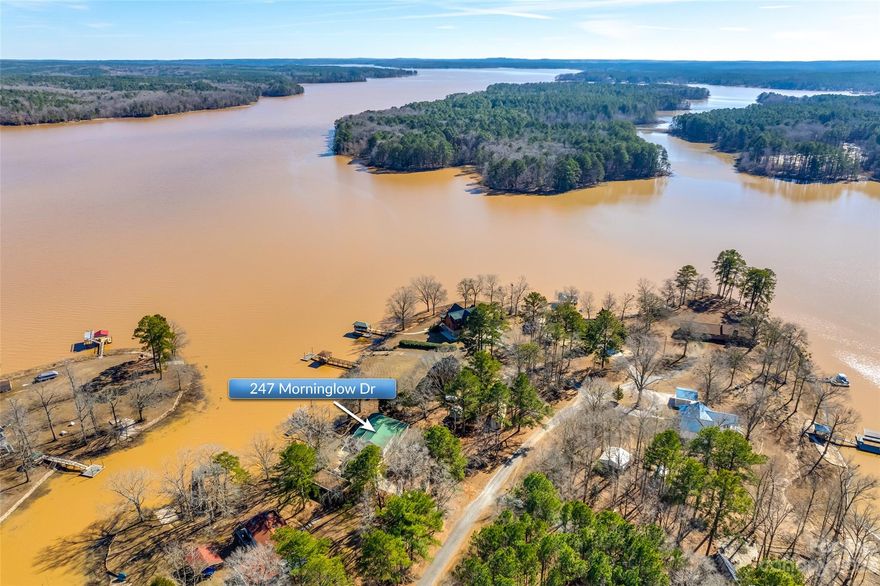 Welcome to Lake Wateree! This lakefront home at 247 Morninglow Dr, Winnsboro SC sits in a perfect location at the mouth of Taylors Creek. This 3 bedroom/3 bathroom waterfront home boast unparalleled views of the lake. This home does require some renovation and TLC, however once complete you will have a gem of a lake house! The home is located only 15 minutes away from the interstate, offering a convenient commute to the Columbia or Charlotte Metro areas. Don't waste any time coming to see this unique opportunity so book your showing today.