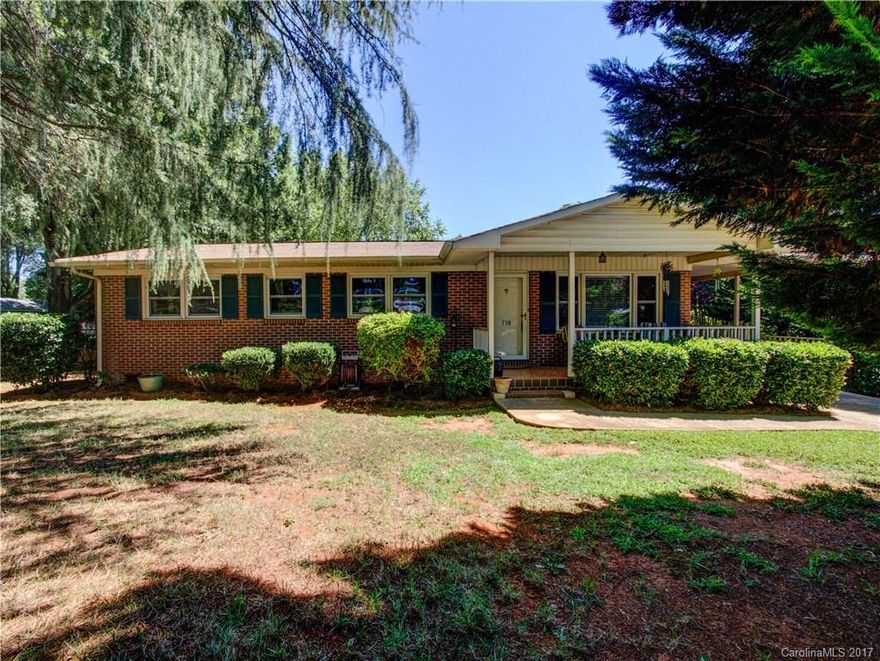Quaint brick home located in the heart of Rock Hill near Winthrop University. Sitting on over a 1/3 acre of well-kept, fenced property, this home is great for family and friends. The roof (2011) and HVAC were replaced around 2011. Oven is stainless and was new in 2011. The rear of the house hosts a detached garage that can be used for parking or as a workshop. This home also has a covered porch and car port. Interior boasts hardwood throughout most of the home.
