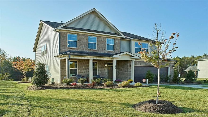 Forest Grove is finally open and selling this popular floor plan! This 5 bed/3bath beauty has it all. Gourmet kitchen with double ovens and a gas cooktop, granite in the kitchen and all baths. Hardwoods on the main level and carpet in all bedrooms. Tile in all baths and even in the laundry room! So many upgraded options to see.