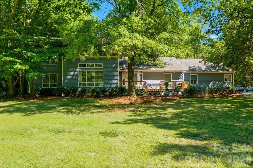 This home is a must-see! Location, Location, Location! This Fort Mill, SC home offers the ideal combination of space, privacy, and convenience. If you have been searching for a large yard, this property delivers with an expansive front and backyard and plenty of room to add a pool. With both septic and well, you can have your preferred pool company explore all the possibilities. The home is being SOLD AS IS, presenting a great opportunity to customize and make it truly your own. Step onto the new front deck, a perfect spot to unwind at the end of the day. Inside, you will be greeted by cathedral ceilings in the great room, newly added hardwood floors, and a beautiful wood-burning fireplace with a mantle that ties in perfectly with the flooring and staircase railing. The split-level layout features two bedrooms upstairs with laminate flooring and a full bathroom with ceramic tile and a beautifully tiled bath/shower between them, along with a linen closet conveniently located at the top of the stairs. The primary bedroom is located on the main floor and features hardwood floors and two closets—one in the bedroom and another in the hallway leading to the bathroom. The primary bathroom includes double sinks, a separate tub, a vanity with seating perfect for enjoying your morning coffee while getting ready, a separate shower, a water closet, and tile flooring. The dining area is located adjacent to the kitchen and great room, and the kitchen offers granite countertops, tile floors, and a breakfast bar. Continuing down the hallway, you will find an additional main-floor bedroom currently used as an office with a glass sliding door that opens to the outdoor deck. A full bath and washer and dryer (included) are conveniently located off the same hallway, and the sellers have updated the hallway bathroom vanity. The family room offers generous space with laminate flooring and includes a small adjoining room ideal for a computer area, gaming room, or small/compact office/study room. The two-car side-entry garage provides ample extra space, including a storage room, and also offers access to the backyard. Fort Mill, SC is known for their Award Winning Schools.  Catawba Ridge High School has been recognized by the National Blue Ribbon Schools of Excellence organization as a 2025 Blue Ribbon Lighthouse School!  Do not miss this opportunity to live in a wonderful neighborhood with excellent schools.