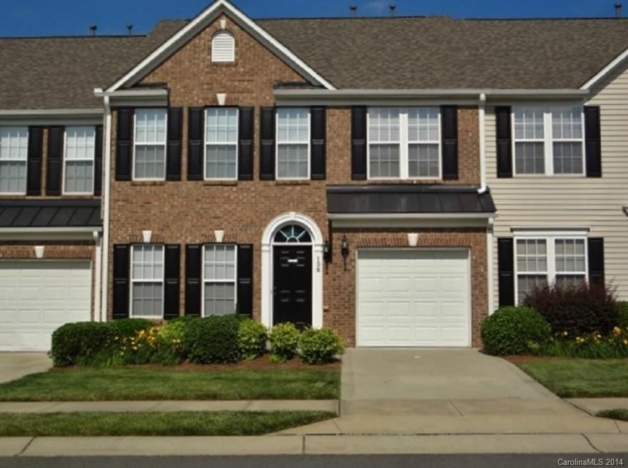 Lovely brick front townhome with one car garage. 2 walk-in closets in master bedroom. This floor plan has the additional sun room added off the kitchen. Office/dining room with French doors on main level. Fireplace in great room. Lots of windows and natural light in living area. Neighborhood pool & playground. Clover Schools. Close to Lake Wylie.