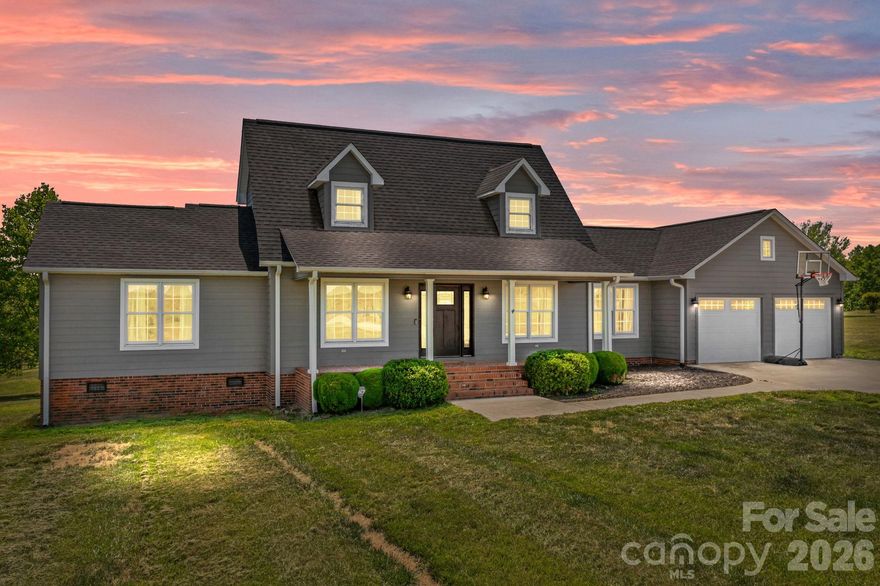 Tucked away on nearly 8 acres in Shelby NC, this move in ready Cape Cod offers the ideal blend of privacy, functionality, and modern country living. Designed for flexibility and everyday comfort, the home features a primary suite on the main level along with a flex space, creating an ideal setup for multigenerational living, overnight guests, or a dedicated home office. Bright and inviting living spaces are filled with natural light and flow seamlessly into the updated kitchen, spacious dining area, office, and sunroom. Thoughtful updates and a well-designed layout make the home equally suited for quiet evenings or entertaining family and friends.

Outside, the property is fully equipped for hobby farm buyers, outdoor lifestyle enthusiasts, and those seeking space to spread out and enjoy rural living. The fenced pasture includes electric wire fencing, multiple gates, and a solar powered charger, while the barn with tack room and hay feeder adds functionality for livestock or equipment storage. New hot water heater and roof recently replaced. Mountain views, a covered rocking chair front porch, attached two car garage, and long private driveway complete the peaceful setting. A rare opportunity for buyers searching for acreage, privacy, and flexible living in the Shelby NC area. Schedule your showing today.