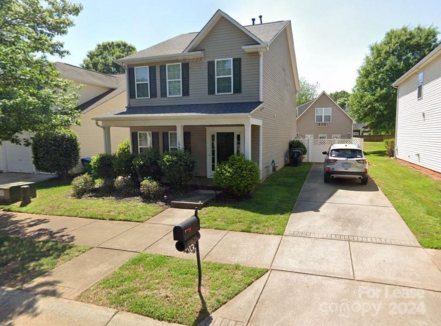 3 bed 2.5 bath home in Heritage Green close to downtown Cornelius.  Luxury vinyl plank flooring throughout the entire home.  Spacious kitchen with Granite Countertops.  Refrigerator, washer & dryer included.  Fenced backyard. HOME SHARES THE PROPERTY WITH AN 2 story APARTMENT located towards the back of the property (one TENANT).  Landscaping is included.  The house has their own utilities and the apartment tenant has their own utilities except water. Community Pool & Playground. Please see agent remarks.  Pls download the rental application from the attachment section in MLS. There is a background & credit check.  Ideal candidate makes 2.5 - 3x rental amount.  Security Deposit & first months rent due at signing of lease. Dogs under 75lbs (no more than 2).  AVAILABLE 03/01