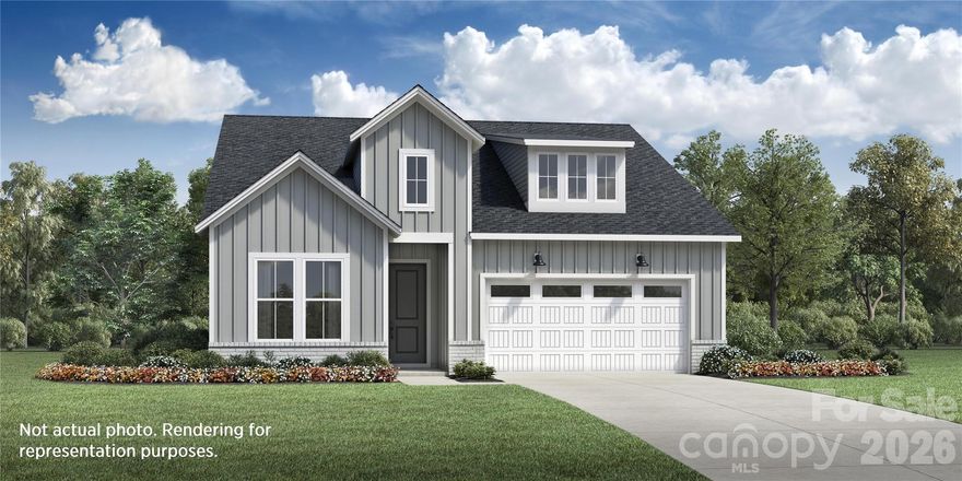 The Mallard is a joy to call home with upgraded designer finishes throughout including a gourmet kitchen with extended island, butler's pantry, tile and flooring. The elegantly appointed great room with 9' stacking door opens to a rear covered patio, adjacent to a well-designed kitchen complete with casual dining area, large center island, butler's pantry, and a sizable walk-in pantry. The primary bedroom suite offers an ample walk-in closet, luxe bathroom with large zero threshold shower with seat, linen storage, and a private water closet. Located in The Pines at Sugar Creek, a vibrant 55+ community designed for low-maintenance living and an active lifestyle. Community amenities are underway & include a pool, spa, pickleball, tennis & bocce courts, fitness center, clubhouse & more. Pricing reflects the base home price, structural options and homesite premium only. Prices subject to change.