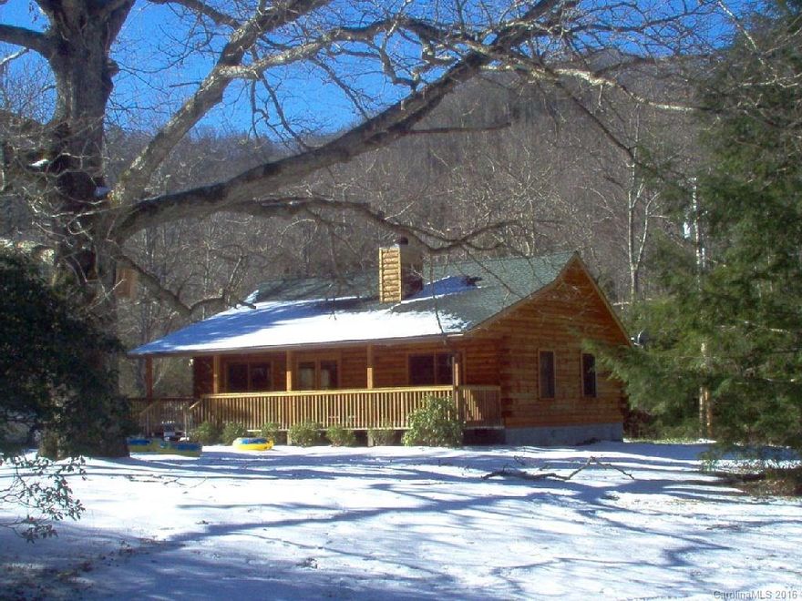 Perfect front porch setting among the national forest service trails and trout streams. Currently a very successful vacation rental. Buy, vacation, and rent out your extra unused days. Comes fully furnished and ready to go. Open floor plan includes kitchen, dining, and living room with vaulted ceiling. Lots of windows for natural light. A true log cabin built by local contractor in 2004/2005. Has large covered front deck for relaxing. A must see call today to view!