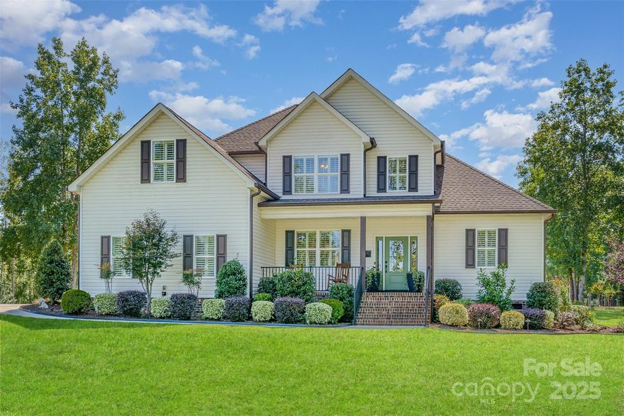 3613 Safe Harbor Lane sits on a large 1.03 acre corner lot with 2754 sqft of living area, comes with 4 bedrooms, 4 full bathrooms, an office, and a large bonus room! This custom-built home checks all of the boxes and is priced competitively for Sanders Landing in Clover!

This home features a semi-open floor plan with hardwood floors throughout the main level and second level hallway. The first primary suite is on the main floor and has a walk-in closet, bathroom with tile floor, tile shower, and separate vanities with granite countertops. There is also a guest bedroom on the main level on the opposite side of the house with access to another full bathroom. (This is one of the few homes in Sanders Landing with 4 full baths) 

The kitchen opens to the living area and has a gas cooktop, an island with granite countertops, and white shaker-style soft close cabinets. The spacious living room features a gas fireplace, with a separate dining area close by for entertaining. Crown molding is prominent in the main areas of the home, with plantation shutters throughout and carpet in all bedrooms. 

The second level has an additional primary suite with a full bath, along with one other bedroom, one additional full bath, an office, and a large family/bonus room. Outside, we have extensive custom landscaping, a large covered back deck, and a storage shed for lawn equipment and other tools. 

Please reach out to listing agent Andrew Farley if interested in this property. We know what buyers want and are ready to deliver! Schedule your tour now! You'll be glad you picked this one!