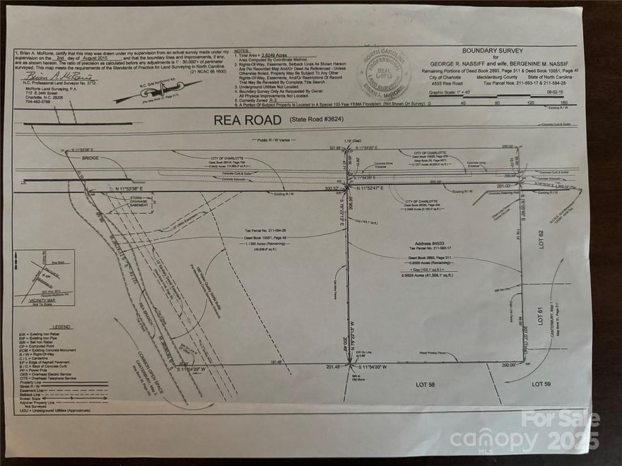 Central location near the corner of Rea/Colony Road, over 2 acres being sold in two adjacent parcels,  with circular drive within sight of Colony Road Shopping Center.  Home on property is sold as is/where is; seller will not make repairs.  There are 2 parcels being sold in tandem. See attached Boundary Survey showing each parcel, and make note there is a storm drain easement and swim zone buffer on the side of  the vacant lot parcel.  This is a perfect opportunity to build your dream home nestled in complete privacy yet close to shopping, dining, schools,  and other amenities. Builders, N1-A zoning and excellent location for new construction.