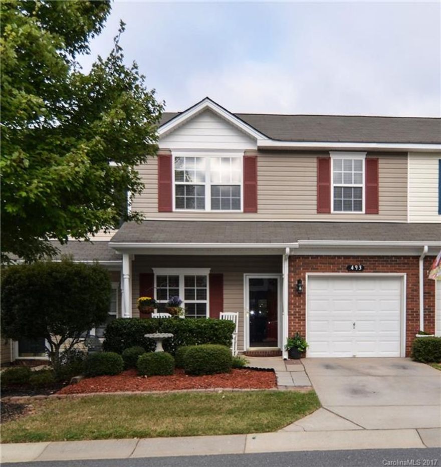 Rare 3 Bedroom in highly desirable town home community of  The Cascades at River Crossing.  Premium lot with woods in rear. Sit and relax on an amazing patio/outdoor living space or enjoy the community pool and walking trails!  Very close to sought after schools and new Kingsley Retail Development!