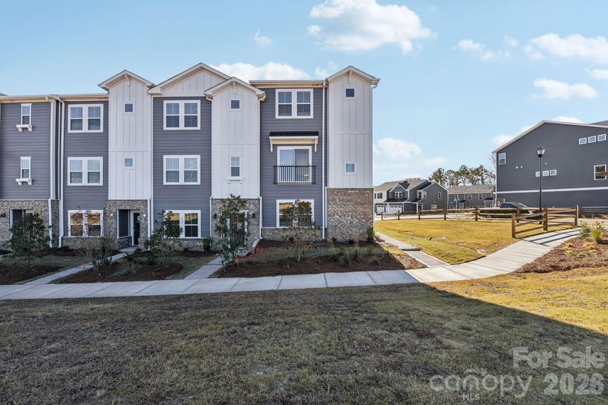 Brand new, energy-efficient home available! Comfortably host overnight visitors in the private first-floor guest suite. A balcony off of the Aden’s great room extends livable space outdoors while the flex space makes a perfect home office or media room. Now available in Fort Mill, SC, our new community brings low-maintenance, energy-efficient three-story townhomes to the area. Whether you're enjoying date night at Kingsley, exploring local breweries in downtown Fort Mill or shopping the latest trends at Baxter Village, there's no shortage of things to do. Schedule a tour to learn how you can call Meadows at Wilson Farms home.  Each of our homes is built with innovative, energy-efficient features designed to help you enjoy more savings, better health, real comfort and peace of mind.