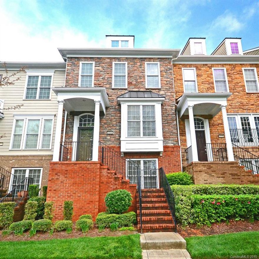 Sought after Baxter Village Townhome! Home features 4 BR, 3.5 baths and backs to wooded area. Kichen has granite counters, gas stove/oven, center island and tile backsplash. Second floor has three BR's including owner's suite w/ tray ceiling and two full baths. Lower level has one BR, full bath and large walk in storage area. Minutes to schools, dining/shopping and uptown Charlotte. Hurry these homes don't stay on the market long.