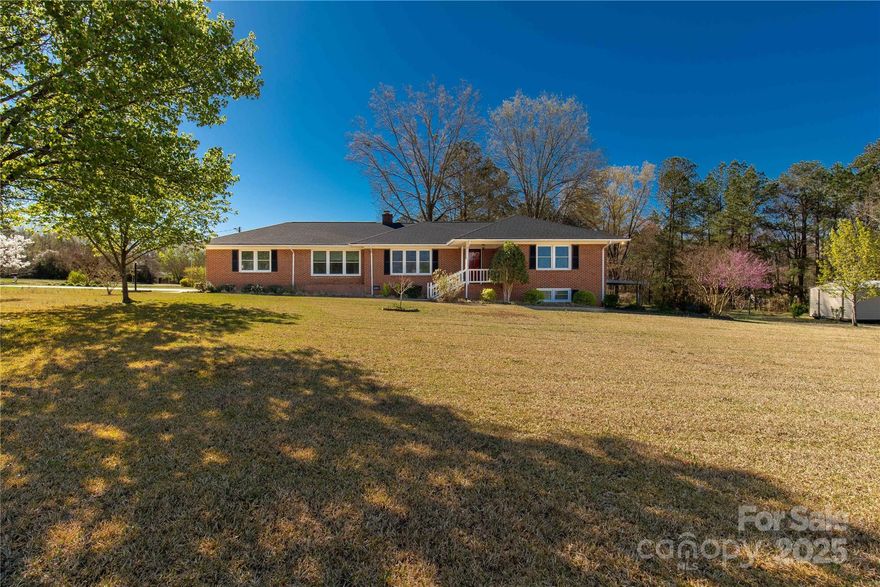 This stunning all-brick home, sitting on 2.6 acres of land, offers the perfect combination of comfort and style. With fresh paint throughout and beautiful hardwood floors, the home exudes warmth and elegance. The updated kitchen is a chef’s dream, featuring modern finishes and ample space for cooking and entertaining. The finished basement adds even more value, complete with a bedroom and bathroom for added privacy and convenience. A brand-new roof ensures peace of mind for years to come. This well-maintained home is ready for you to move in and enjoy – schedule a showing today!