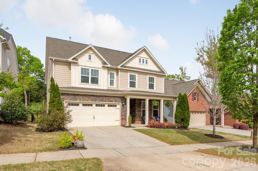 Welcome to this charming home in the sought-after Chapel Cove neighborhood! The open floor plan seamlessly blends style and comfort, featuring brand new LVP flooring, new carpet 2019, new light fixtures, new bathroom fixtures, and a stunning gas fireplace. Also, included are 3,029 square feet, five bedrooms, four full bathrooms, spacious laundry room, and a loft space at the top of the stairs. The chef’s kitchen features a new gas range, new dishwasher, granite countertops, a huge island, a wall oven, stainless steel appliances, and a walk-in pantry. The second-floor primary bedroom is a retreat, complete with a large tile spa shower, garden tub, double vanity with granite countertops, and a walk-in closet. Laundry room conveniently located on the second level. Enjoy outdoor living with a front porch, a back porch, and an outdoor grill area with a pergola for entertaining. Also included, uv light scrubber for cleaner air.