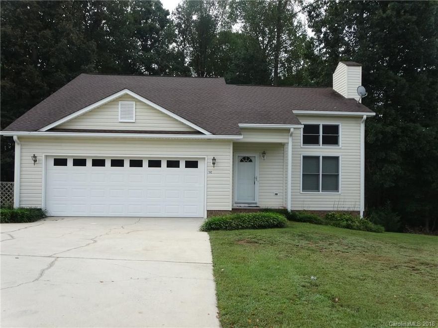 Beautiful home in the sought after Denver area.  Just a few minutes from Denver and only 15 minutes to Lincolnton.  Large yard  with beautiful deck.  Master suite on the main level.  Entire home has been painted and new floating floor throughout.  Spacious living and dining area with gas fireplace and vaulted ceilings.  Two additional bedrooms and a full bath located on the upper level. New HVAC, gutter guards and refrigerator.  Very Large 2 car garage. NO HOA's!