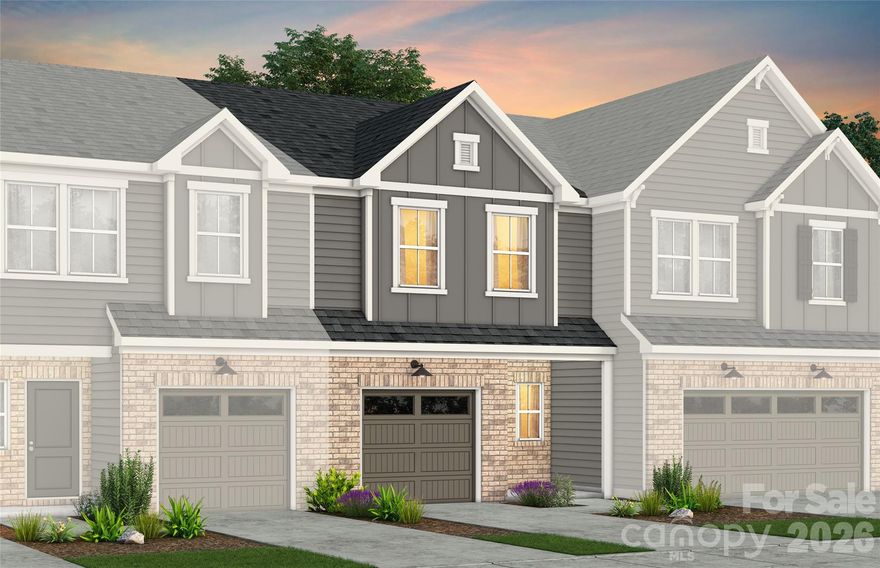 Homesite #59 - READY for MAY!! Discover the charm of Mallard Park offering 268 new construction 2-story townhomes in desirable North Charlotte area.  The community is conveniently located next to Mallard Creek Park with quick access to major roadways, shopping, dining, recreation, and entertainment.  Within the community, enjoy a connected, low maintenance lifestyle with resort style pool and cabana, a kids playground and a dedicated dog park. HOA dues include lawn maintenance and a special Spectrum 1 gig Wi-fi package.  

The Landis Floor Plan offers an open layout, spacious gathering room, loft, and elegant owner’s suite, this plan embodies comfortable townhome living.  Home features upgraded finishes, stainless steel whirlpool appliances, 42" cabinets, Low Voltage and Electrical Packages, and more.  Backs up to nature area with no backyard neighbors!

Take advantage of exclusive financing incentives with our preferred lender.  Photos shown are for representation purposes only.