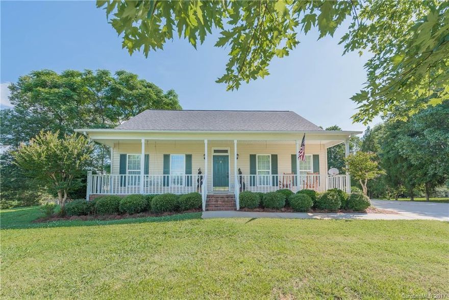 294 Grey Fox Run Rd. York, SC.  Welcome to this Cute as a Button 1.5 Story Home with 3 BR, 2 BA, & Large Upstairs Bonus.  Perched on .77 Acres, this Adorable Place offers an 18 x 22 Wired Bldg, Deck & Patio for Ent, & Great Backyard for family, pets, or games. Enjoy the Open Floor Plan with all the Living on the Main and gleaming HW flooring throughout. Relax on the Rocking Chair Front Porch and enjoy Easy Living. Roof, Gas pack, and HW Heater new as of 2012.