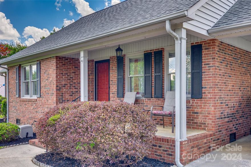 Discover the charm of this all-brick, 3-bedroom, 2-bath home on a spacious 0.55-acre lot in Lancaster. Inside, enjoy a seamless living and dining area and a kitchen equipped with original wood cabinets, Corian countertops, a walk-in pantry, and a laundry closet. The primary bedroom offers a private bathroom with an updated vanity and walk-in shower. Outside, relax on your covered back deck overlooking a fenced yard with a large shed, perfect for a workshop or art space. The carport includes extra covered seating and a storage closet, enhancing this home’s appeal. Home warranty included !