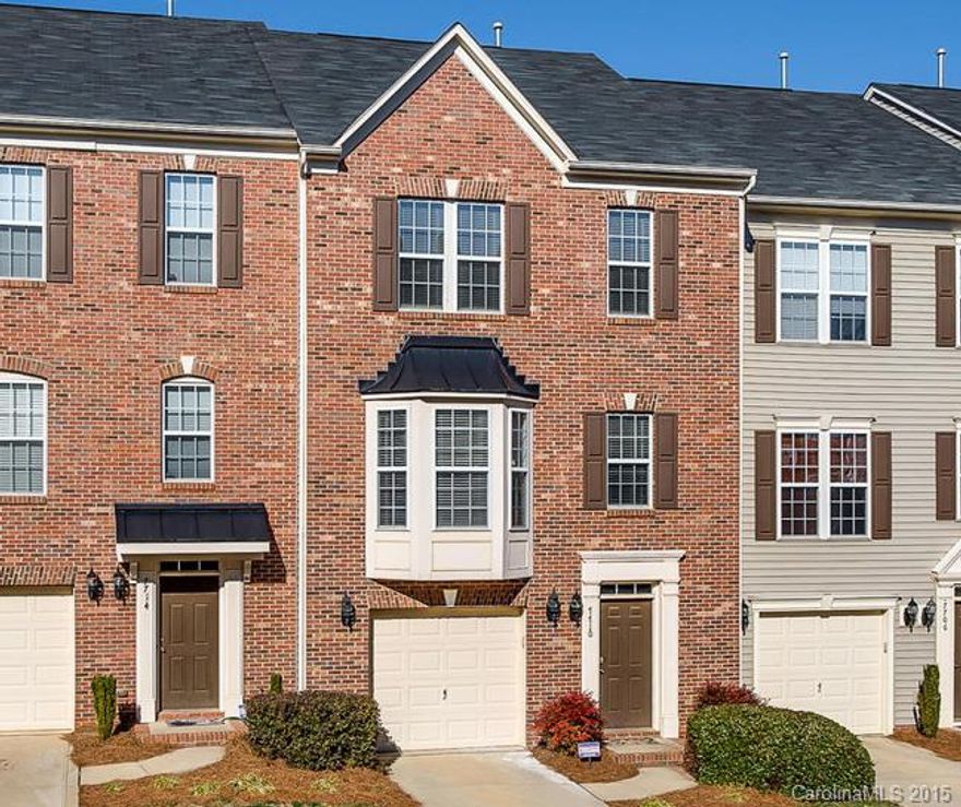 Spacious 3 bed/3.5 bath townhome with garage in desirable Ayrsley neighborhood. Walk to dining, shopping and entertainment! Each bedroom has a full bath! Brand new carpet and ceramic tile floors. Huge bedrooms, gorgeous kitchen. Tons of extras: central vacuum, surround sound, HDMI pre-wire, key pad entry. Refrigerator, washer & dryer all convey. Rare floorplan, tons of space!