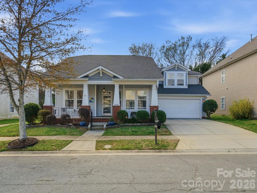 Welcome Home! Situated in Huntersville's coveted MacAulay neighborhood, this impeccably maintained, single-owner ranch home offers the perfect balance of convenience and comfort. If you've been looking for a home where lifestyle meets location, this is it. Designed for easy, elevated living, the experience begins on the wide, rocking-chair front porch-the perfect spot to greet guests or to enjoy MacAulay's Friday Night Porch Night. Step inside to find an airy, elevated floor plan where soaring 10' ceilings and an abundance of natural light create a warm, welcoming atmosphere. The split bedroom layout places two bedrooms on one side, and a generous, private primary suite overlooking the backyard on the other. Convenient to the primary is the laundry room with built in cabinetry for extra storage. The heart of the home features beautiful hand-scraped hardwoods in the kitchen, foyer and eat-in kitchen area. The kitchen has white cabinetry, granite counters and a GAS STOVE. The living room flows seamlessly from the kitchen-making it ideal for both entertaining and relaxing. If the outdoors are what you're looking for, you'll enjoy the beautiful Carolina weather on the large screened-in porch overlooking the mostly FLAT, FENCED, and tree lined backyard. Need extra flex space? The generous bonus room upstairs is perfect for a home office, craft room, hobby or media room. The 'Peace of Mind' Updated include NEW ROOF IN 2021, NEW HVAC IN 2020, NEW HOT WATER HEATER IN 2020. Macaulay isn't just a place to live, it's a lifestyle. Residents enjoy resort-style amenities including a junior Olympic pool, kids' pool, tennis and PICKLEBALL COURTS, two playgrounds, and a neighborhoods park with pond. The Waterfall Park is a lovely place for a stroll and the community has a vibrant social scene if you're looking to make connections. You're minutes from the best of Lake Norman including Birkdale Village, LKN, dining, and medical care.  Just 20-30 min to Uptown Charlotte or the CLT Airport. This is the home you've been waiting for and you'll love living here! Seller is also offering a $5K flooring credit!