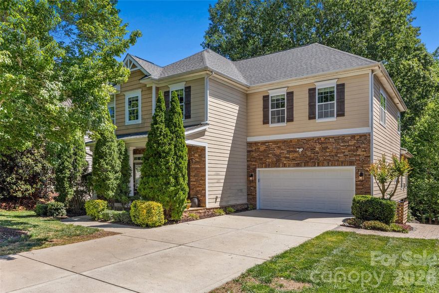 LAWSON, in WAXHAW! 5 bedroom including a guest Bedroom & full bath on Main. Treehouse in the backyard & gorgeous covered patio for entertaining! Main floor features: 10' ceilings, Sunroom with fireplace, Great Room with fireplace,  Kitchen with island, Dining Area, Office with French doors & Dining/Living Room. Kitchen has granite countertops, stainless appliances, Gas cooktop 2026, French door style refrigerator 2023, dual wall ovens, & walk in pantry. Upstairs NEW carpet installed April 2026. There are 4 bedrooms including the Primary Bedroom with a separate sitting area, dual closets, separate vanities, garden tub, walk in shower & water closet.  All of the bedrooms have great closet space! The laundry room & very large bonus room are also upstairs.  Roof 2025, hot water tank 2024, one of the hvac units is 2023. Home also comes with a Choice Home Warranty through June 2027. Lawson is a master planned community known for its amenities! Tree lined streets, walking trails, pools, water slide, The Mill house clubhouse, pickleball courts, tennis courts & playgrounds. Home attends Union County School district. Located just under 10 minutes to downtown Waxhaw, NC. Available for showings starting May 1, professional photos coming soon!