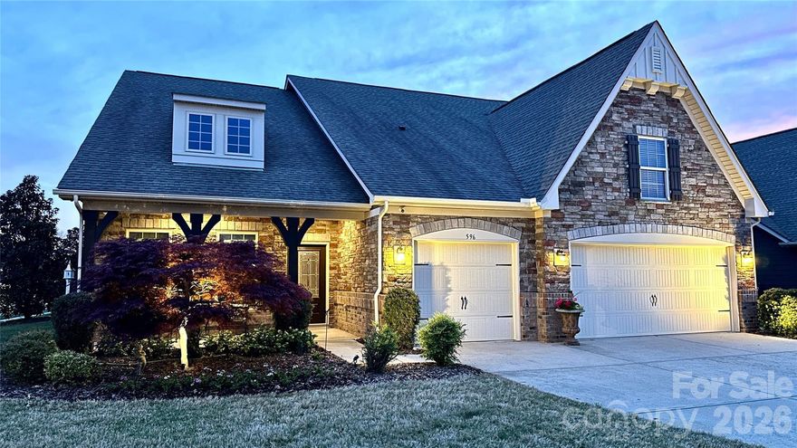 Welcome to 596 Moses Drive located in the Retreat at Rayfield, with a resort style pool, clubhouse, and full gym facility. Prime location being less than one mile to restaurants, shopping, and grocery stores as well as top rated schools and low SC taxes. This spacious one owner ranch style home is a rare find with a huge upstairs bonus room and three car garage located on a private premium home site. Striking stone front facade with a home design offering wide open concept living areas yet still has all the private areas including a study with French glass doors and a large flex/living room. The spacious gourmet kitchen is truly the center piece and normally the gathering area with its 10 ft. long island and unbelievable cabinet storage. The large primary bedroom suite is on the opposite sides of the main level from bedrooms 2 and 3 to provide privacy. As you go upstairs, you are greeted with a very large and spacious 28X18 loft/bonus room along with bedroom 4 and full bath. In addition, there is great closet storage and a walk-in attic. Energy Star Certified with radiant barrier roof sheathing, 90% efficient gas furnace, and a tankless water heater. One of the highlights of this home is the extra large screened porch overlooking a private professionally installed landscape design with layers of color and easy to maintain.