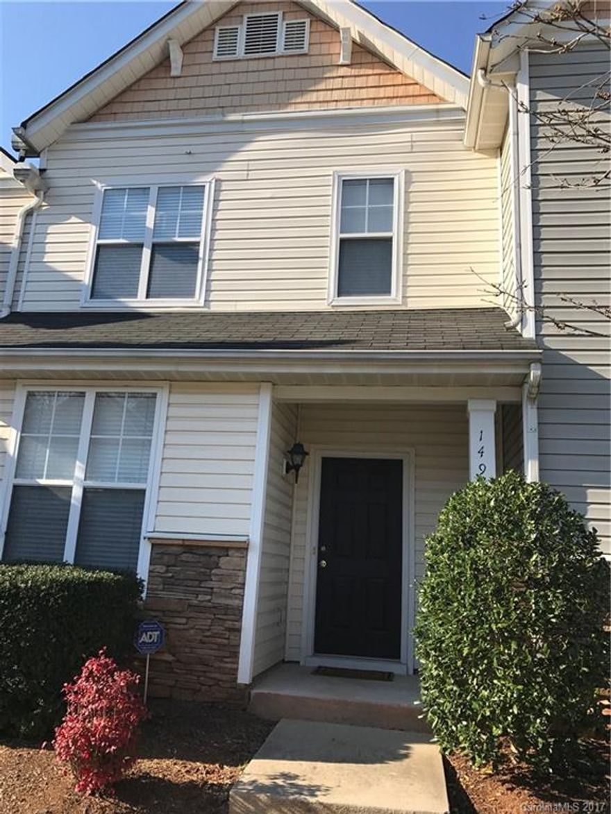 Great location, in highly desirable Ballantyne area. Walking distance to grocery store and restaurants. This lovely condo/townhome is perfect for working anywhere in Charlotte. Nice kitchen which opens up to living area and the open floorplan is great for entertaining. Patio outside is quiet, great for grilling out! Both bedrooms located on second floor, each having their own full baths, great for roommates. This is a MUST SEE property, won't last long!