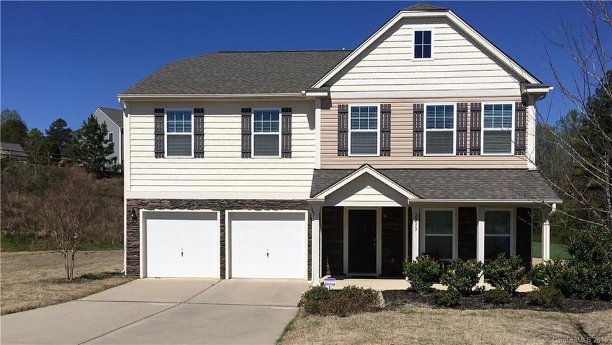 This 4 bedroom home has the largest leveled and best lot in the area.  The home has hardwood throughout the main floor. The Gourmet Kitchen has upgraded cabinetry. a huge granite sitting Island and lighting.  The 2 story Family Room has an abundance amount of light. The huge master Suite has it all, Trey ceiling, separate shower and Garden Tub and Spacious WIC.