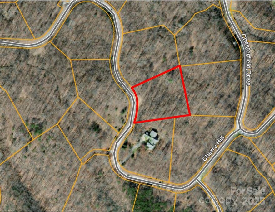 Cherry Hill rises just far enough over the land below to open up wide mountain view possibilities, yet this lot at the lower end of Cherry Hill is a short ride back to the clubhouse. The gently sloping lot has a logging road entrance already in place, and sets up for same beautiful mountain views as neighbor, with a little selective tree cutting. The community offers staffed gatehouse, walking trails, equestrian facilities. With club membership, owner can access Tlm Fazio golf course., Members Grille, tennis and pickleball, as well as outdoor heated pool, with pool clubhouse featuring two-lane bowling alley and meeting/dining rooms.