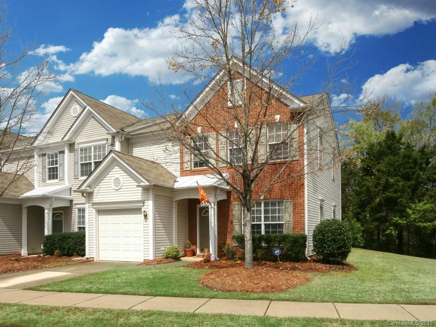Welcome home to Reavencrest.  This beautifully updated end unit townhouse is located on a large, private corner lot.  Located perfectly between all Ballantyne and Blakeney has to offer, you are just minutes away from wonderful shopping and dining.  As you enter the home you are greeted by a large, open floor plan that feeds into a tastefully updated kitchen which boasts stunning granite counter tops.  The private back yard is perfect for entertaining.  Don't miss out on this amazing opportunity.