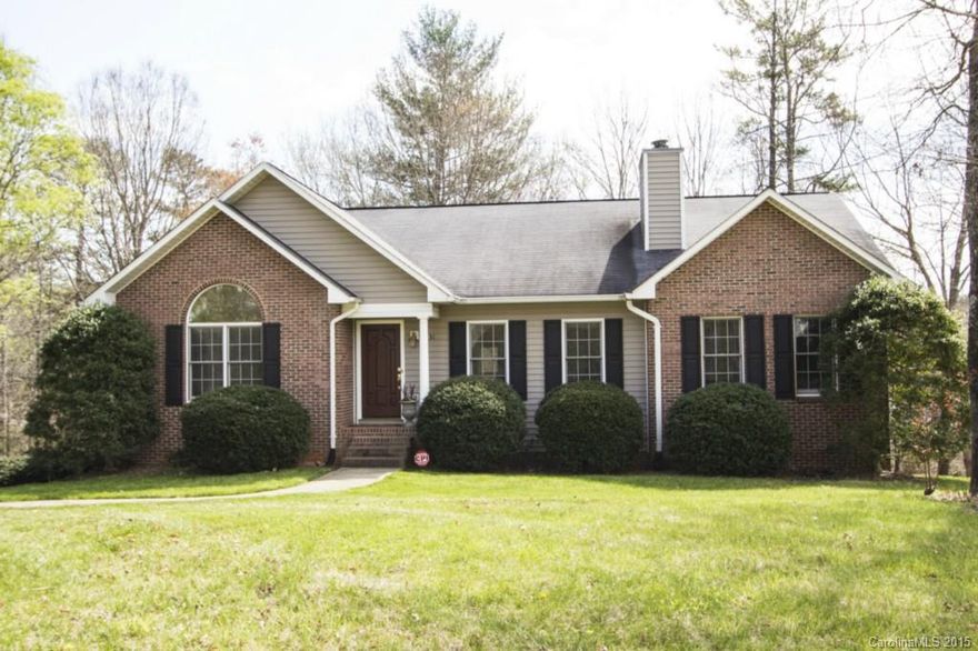 Beautiful open floor plan home features neutral colors & hardwoods throughout. The kitchen feels open & airy, w/ample custom cabinetry & counterspace. Cathedral ceilings give this home a natural flow. Living room is large, with a wood burning fireplace. Oversized MBR boasts two large closets. Split floor plan & oversized deck offer the best of both worlds for privacy & entertaining.  Unfinished basement is heated & does not reflect in the total Sq footage. Would add over 700 sqft if finished.