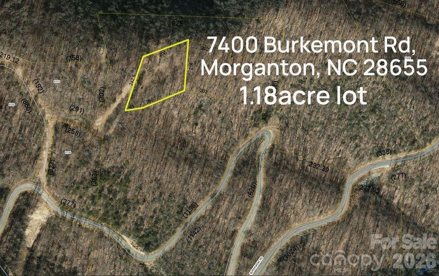 A Million Dollar view without the Million Dollar price! This private 1.18 acre tract on top of Burkemont Mountain offers long range mountain views, as well as views of Morganton and surrounding areas. There was a house previously located on the property as evidenced by foundation and blocks. Also, an old well and septic site, but Seller makes no warranties as to their functionality. No private road maintenance agreement on record.
